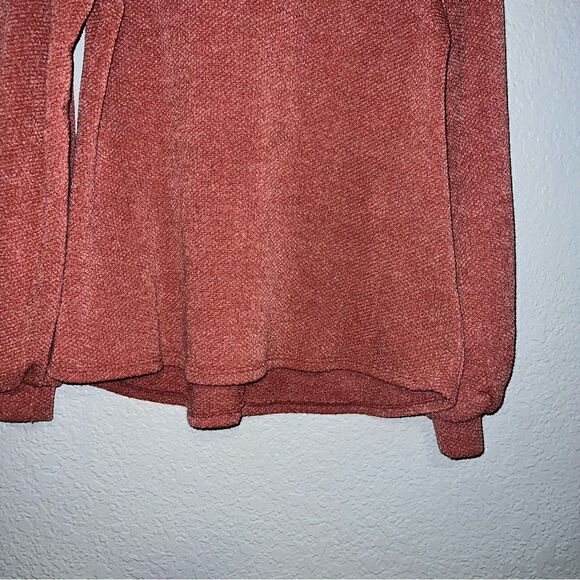 Perfect Peach Womens Crew Neck Balloon Sleeve Knitted Sweater Shirt Medium/Large - Picture 8 of 10